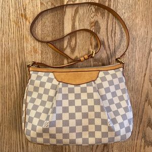 Louis Vuitton Damier Azur Siracusa PM Shoulder Bag